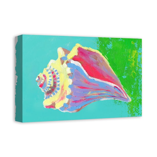 Bright Sea Shell 18" x 12' Canvas Wall Art